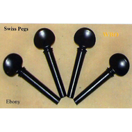 Колок одиночный для виолончели WBO CP01E-4/4, швейцарская модель, черное дерево