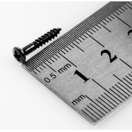 HOSCO PS-09B, саморез для рамок звукоснимателя (2.4 x 16 мм), черный, 4 штуки