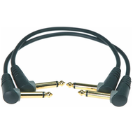 Кабель коммутационный KLOTZ AU-AJJ0030, 6.3 мм, 30 см, 2 шт, угловой