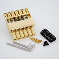 Бридж + топлок для безголовой гитары, Guyker WT001-gold, золото