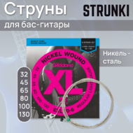 Струны для бас-гитары D'Addario EXL170-6 32-130