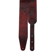 Ремень для гитары, кожаный Fidel FL50001L Leather, цвет лава