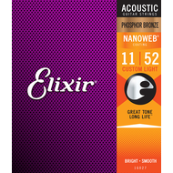 Струны для акустической гитары Elixir Acoustic Nanoweb 15127 11-52