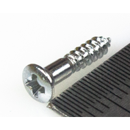 HOSCO PS-08C, саморез для панелей и рамок звукоснимателя (2.4 x 13 мм), хром, 8 штук