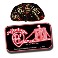 Набор медиаторов D`Andrea TNVSH Classic Celluloid, металлическая коробка, 0,96 мм, 12 шт.