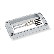 Рамка для хамбакера радиусная, металлическая, SCHALLER 17040214 Curved High, бридж, хром