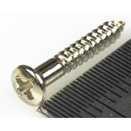 HOSCO PS-09N, саморез для рамок звукоснимателя (2.4 x 16 мм), никель, 8 штук