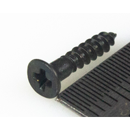 HOSCO PSH-08B, саморез для рамок хамбакера (2.4 x 13 мм), черный, 8 штук