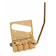 Бридж тремоло для telecaster Super-Vee MV-4-RH-GD Maverick Bridge Kit: Barrel Saddles, золото