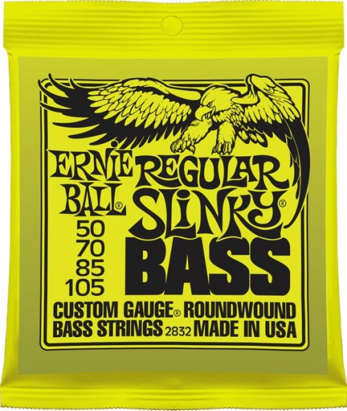 Струны для бас-гитары Ernie Ball 2832 Regular Slinky Nickel Wound Bass Strings