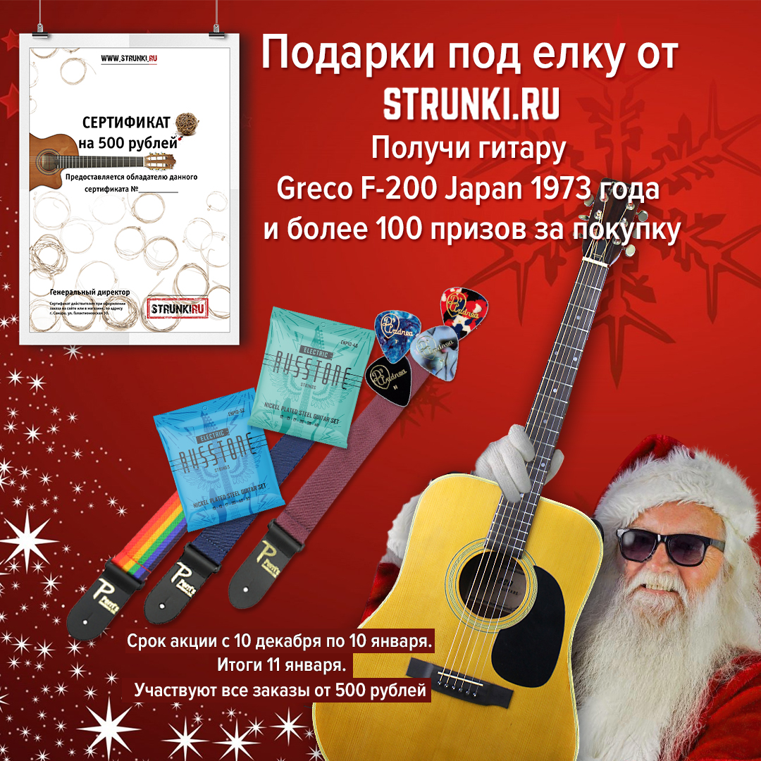 Подарки под ёлку от STRUNKI.RU